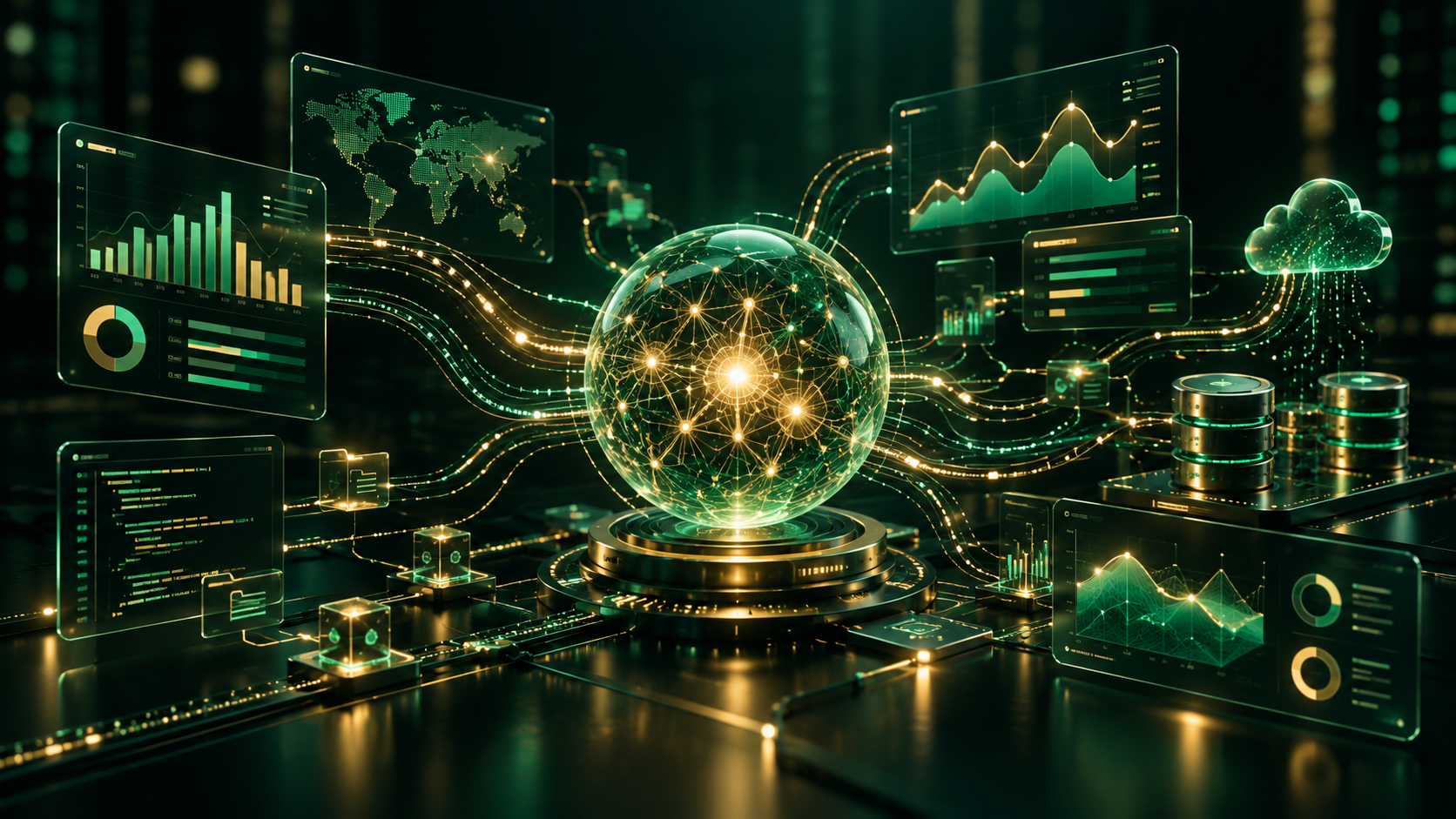 Neon AI core data network representing NeuralEdge AI Platform